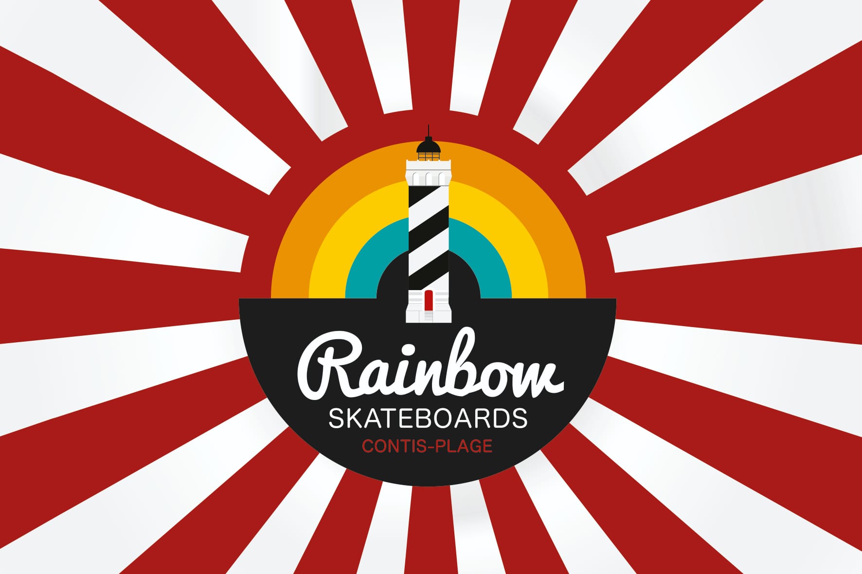 Rainbow Skateboard Logo